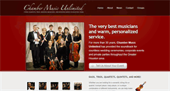 Desktop Screenshot of chambermusicunlimited.com